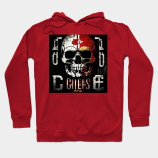 Kansas City Football Skull Hoodie